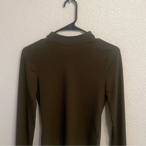 Green Tight Turtleneck